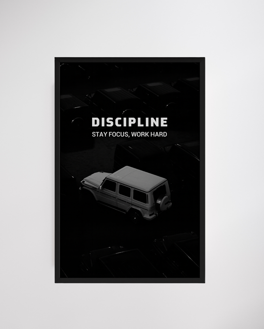 Постер No Excuses. Only Discipline.