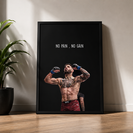 NO PAIN, NO GAIN – Champion Mindset Poster